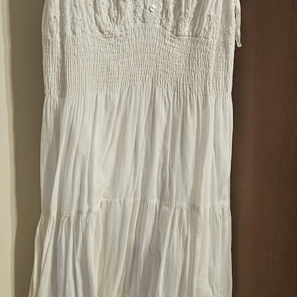 Mlle Gabrielle Cream Maxi Dress
